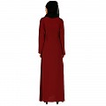 A-line inner abaya with a complementary Hijab- Maroon A-line inner abaya with a complementary Hijab- Maroon